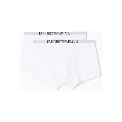 Giorgio Armani Soft Touch Bamboo Viscose 2-Pack Trunk Bañadores Ajustados para Hombre, Blanco, Blanco, L (Pack de 2) Giorgio Armani Soft Touch Bamboo Viscose 2-Pack Trunk Bañadores Ajustados para Hombre, Blanco, Blanco, L (Pack de 2)