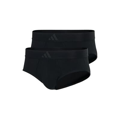 Adidas Calzoncillos para Hombre (2 Unidades) – Calzoncillos Tipo Slip – Low Rise Brief (2 Unidades) – Active Flex Cotton 3 Stripes Unterwäsche, Black_, L Adidas Calzoncillos para Hombre (2 Unidades) – Calzoncillos Tipo Slip – Low Rise Brief (2 Unidades) – Active Flex Cotton 3 Stripes Unterwäsche, Black_, L