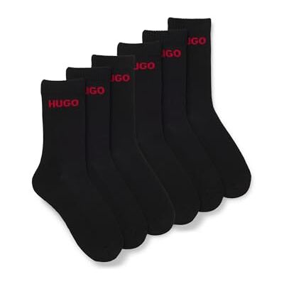 HUGO 6p Qs Rib Logo Cc Calcetines_cortos Hombre HUGO 6p Qs Rib Logo Cc Calcetines_cortos Hombre