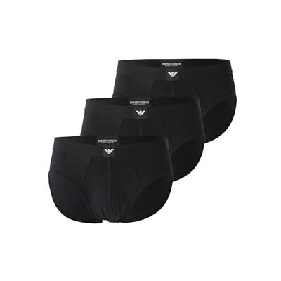 Giorgio Armani Essential LOGOLABEL Paquete de 3 Calzoncillos para Hombre, Color Negro, Talla L, Negro, L Giorgio Armani Essential LOGOLABEL Paquete de 3 Calzoncillos para Hombre, Color Negro, Talla L, Negro, L