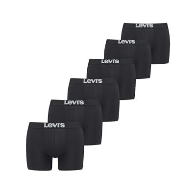 Levi's Boxer, Negro (Black), XL (Pack de 6) para Hombre Levi's Boxer, Negro (Black), XL (Pack de 6) para Hombre