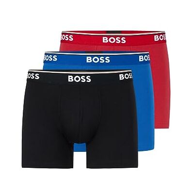 Boss Power 3-Pack Bold Logo Boxer Briefs Ropa Interior de Hombres, Rojo/Azul/Negro, L (Pack de 3) Boss Power 3-Pack Bold Logo Boxer Briefs Ropa Interior de Hombres, Rojo/Azul/Negro, L (Pack de 3)