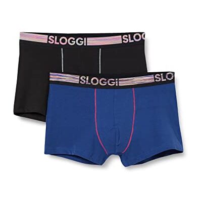 Sloggi Hombre Go Abc Natural H Hipster C2P, Blue Dark Combination, S Sloggi Hombre Go Abc Natural H Hipster C2P, Blue Dark Combination, S