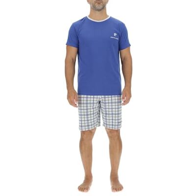 pierre cardin underwear Pijama para Hombre Corto de algodón, Ropa de Dormir para Hombre, Conjunto de Camiseta y Pantalones Cortos, Azul Rey/Gris Claro, XL pierre cardin underwear Pijama para Hombre Corto de algodón, Ropa de Dormir para Hombre, Conjunto de Camiseta y Pantalones Cortos, Azul Rey/Gris Claro, XL