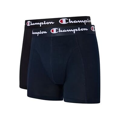 Champion Paquete de 4 Calzoncillos Tipo bóxer para Hombre, algodón, Azul Marino Champion Paquete de 4 Calzoncillos Tipo bóxer para Hombre, algodón, Azul Marino