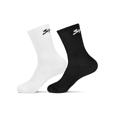 Spiuk CALCETIN PACK 2 UDS. ANATOMIC MEDIO UNISEX BLANCO NEGRO Spiuk CALCETIN PACK 2 UDS. ANATOMIC MEDIO UNISEX BLANCO NEGRO