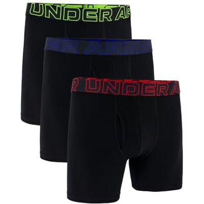 Under Armour Pack de 3 Bóxers de Algodón Performance para Hombre, Largo de Pierna de 15 cm – Transpirable, Absorbe la Humedad, Tacto Suave, Comodidad Todo el Día Under Armour Pack de 3 Bóxers de Algodón Performance para Hombre, Largo de Pierna de 15 cm – Transpirable, Absorbe la Humedad, Tacto Suave, Comodidad Todo el Día