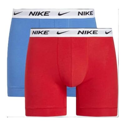 Nike Calzoncillos Tipo bóxer para Hombre Dri-Fit 2PK, Paquete de 2 Unidades, Star Blue/Uni Red/White WB, XL Nike Calzoncillos Tipo bóxer para Hombre Dri-Fit 2PK, Paquete de 2 Unidades, Star Blue/Uni Red/White WB, XL