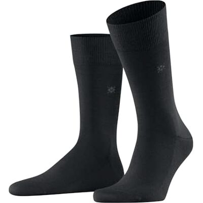 Burlington Leeds M So algodón lana lisos 1 par, Calcetines Hombre, Negro Black 3000, 40-46 Burlington Leeds M So algodón lana lisos 1 par, Calcetines Hombre, Negro Black 3000, 40-46