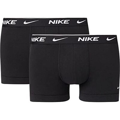 Nike Underwear Hombre Essential Trunks Paquete de 2 – Cintura cómoda, Libertad de Movimiento, Adecuada para Uso Diario, Black, XS Nike Underwear Hombre Essential Trunks Paquete de 2 – Cintura cómoda, Libertad de Movimiento, Adecuada para Uso Diario, Black, XS