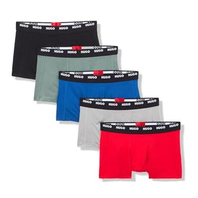 HUGO Calzoncillos para Hombre, Negro/Azul Francés/Verde Balsam/Gris Monumento/Rojo, S HUGO Calzoncillos para Hombre, Negro/Azul Francés/Verde Balsam/Gris Monumento/Rojo, S