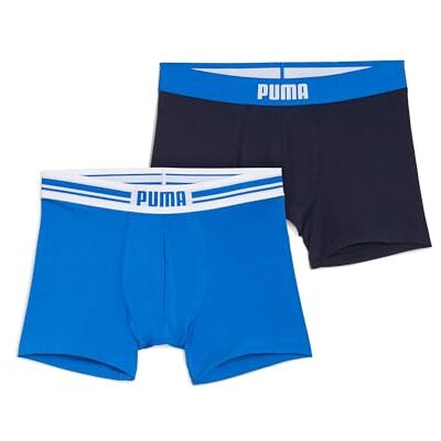 PUMA Men Everyday Placed Logo Boxers, Ropa Interior Hombre, True Blue New, S PUMA Men Everyday Placed Logo Boxers, Ropa Interior Hombre, True Blue New, S