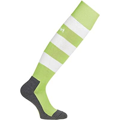 uhlsport Team Pro Essential Stripe Socks Calcetines, Hombre, verde flash/blanco, 41-44 uhlsport Team Pro Essential Stripe Socks Calcetines, Hombre, verde flash/blanco, 41-44