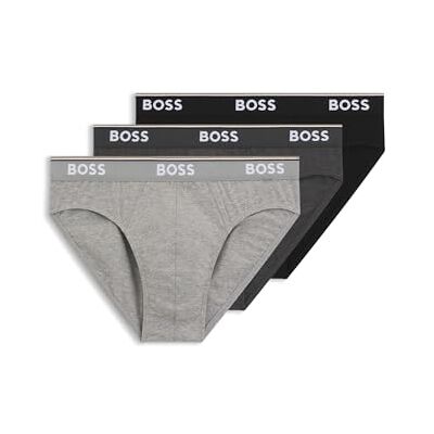 Boss Lettera 3P Power Calzoncillos, Open Grey 61, XL para Hombre Boss Lettera 3P Power Calzoncillos, Open Grey 61, XL para Hombre