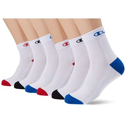 Champion Socks Basics 3pk Quarter Socks, Calcetines Unisex adulto, Multicolor (Blanco), 43-46 Champion Socks Basics 3pk Quarter Socks, Calcetines Unisex adulto, Multicolor (Blanco), 43-46