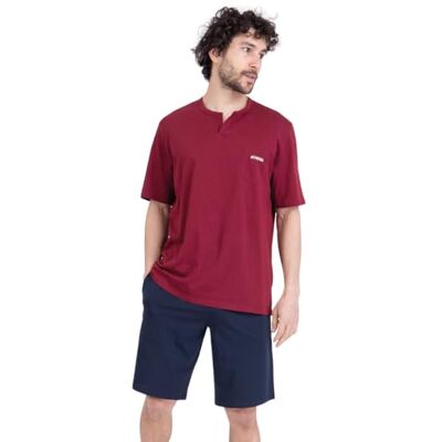 Athena Chic 7q13 Conjunto de Pijama para Hombre, Ciruela/Marina, XL Athena Chic 7q13 Conjunto de Pijama para Hombre, Ciruela/Marina, XL