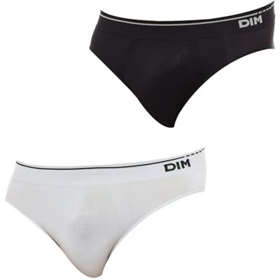 Dim Calzoncillos Tipo Slip Sin Costuras De Algodón Unno Hombre x2 Dim Calzoncillos Tipo Slip Sin Costuras De Algodón Unno Hombre x2