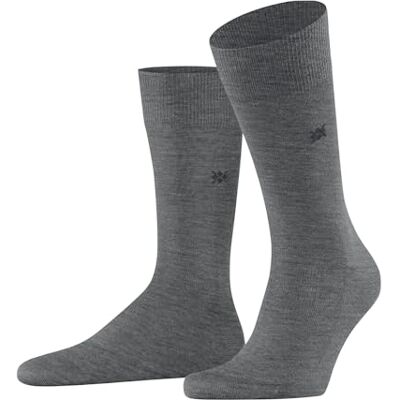 Burlington Leeds M So algodón lana lisos 1 par, Calcetines Hombre, Gris Dark Grey 3070, 40-46 Burlington Leeds M So algodón lana lisos 1 par, Calcetines Hombre, Gris Dark Grey 3070, 40-46