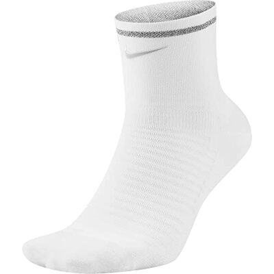 Nike -100 Spark Socks Unisex White/Reflect Silver 8-9.5 Nike -100 Spark Socks Unisex White/Reflect Silver 8-9.5