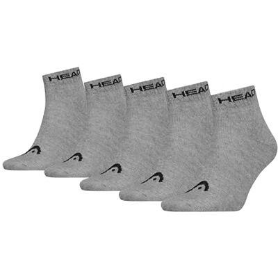 HEAD All Sports Quarter (paquete de 5), Mediados Gris Melange, 3-5 HEAD All Sports Quarter (paquete de 5), Mediados Gris Melange, 3-5