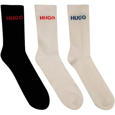 HUGO Calcetines cortos para hombre 6p Qs Rib Logo CC 10257772 01 HUGO Calcetines cortos para hombre 6p Qs Rib Logo CC 10257772 01