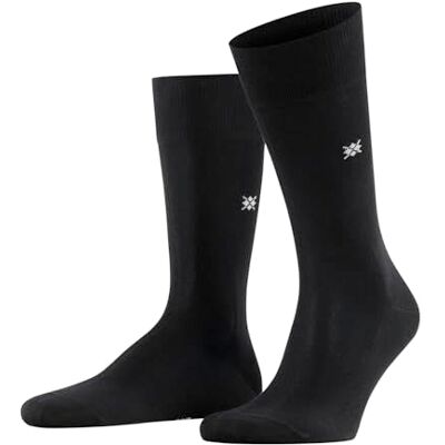 Burlington Dublin M So algodón lisos 1 par, Calcetines Hombre, Negro Black 3000, 40-46 Burlington Dublin M So algodón lisos 1 par, Calcetines Hombre, Negro Black 3000, 40-46