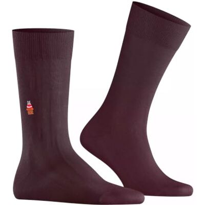Burlington Brit Style M So algodón estampados 1 par, Calcetines Hombre, Rojo Chianti 8370, 40-46 Burlington Brit Style M So algodón estampados 1 par, Calcetines Hombre, Rojo Chianti 8370, 40-46