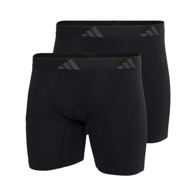 Adidas Herren Unterwäsche Boxershorts 2er Pack Boxer Brief (2pk) -Active Flex Cotton Ergonomic Ropa Interior, Black_, S Hombres Adidas Herren Unterwäsche Boxershorts 2er Pack Boxer Brief (2pk) -Active Flex Cotton Ergonomic Ropa Interior, Black_, S Hombres
