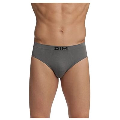 Dim Pack de 2 Basic Calzoncillos sin Costura, Micro, Negro/ Gris, L Dim Pack de 2 Basic Calzoncillos sin Costura, Micro, Negro/ Gris, L