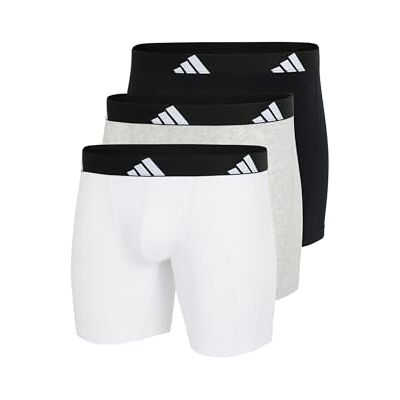 Adidas Calzoncillos Tipo bóxer (3 Unidades), algodón Active Flex, Ropa Interior cómoda, 917 Surtido, L Adidas Calzoncillos Tipo bóxer (3 Unidades), algodón Active Flex, Ropa Interior cómoda, 917 Surtido, L