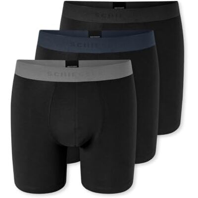 Schiesser Hombre Pack de 3 Bóxers Largos Pierna Larga Ajustado Algodón 95/5 Multipacks Schiesser Hombre Pack de 3 Bóxers Largos Pierna Larga Ajustado Algodón 95/5 Multipacks