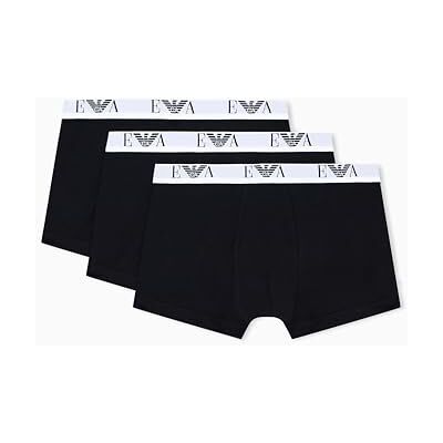 Giorgio Armani Calzoncillos para Hombre (Paquete de 3), Negro/Negro/Negro, L Giorgio Armani Calzoncillos para Hombre (Paquete de 3), Negro/Negro/Negro, L