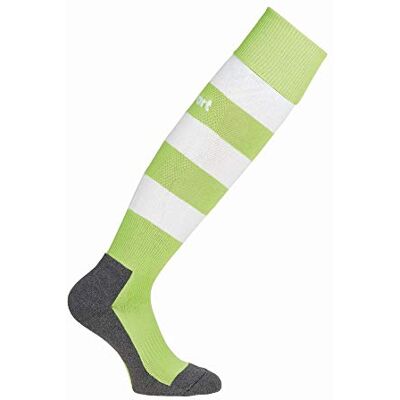 uhlsport Team Pro Essential Stripe Socks Calcetines, Hombre, verde flash/blanco, 45-47 uhlsport Team Pro Essential Stripe Socks Calcetines, Hombre, verde flash/blanco, 45-47