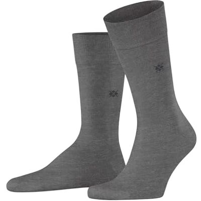 Burlington Dublin M So algodón lisos 1 par, Calcetines Hombre, Gris Steel Melange 3165, 40-46 Burlington Dublin M So algodón lisos 1 par, Calcetines Hombre, Gris Steel Melange 3165, 40-46