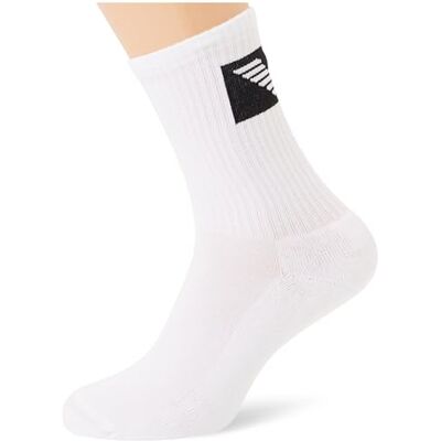 Giorgio Armani Calcetines cortos de esponja básica para hombre, 3 unidades, color blanco, blanco, Altoa única Giorgio Armani Calcetines cortos de esponja básica para hombre, 3 unidades, color blanco, blanco, Altoa única