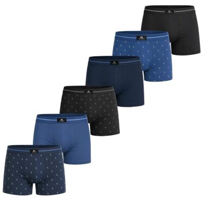 DON ALGODON Pack 6 Bóxers Hombre Algodón Premium Calzoncillos Boxer Suaves y Transpirables Ropa Interior Cómoda con Cintura Elástica DON ALGODON Pack 6 Bóxers Hombre Algodón Premium Calzoncillos Boxer Suaves y Transpirables Ropa Interior Cómoda con Cintura Elástica