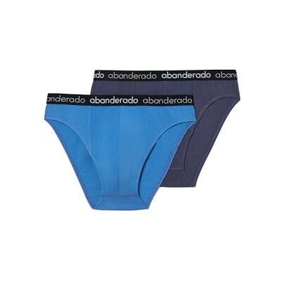 Abanderado Pack Calzoncillos Slip Cerrados Algodón Elástico Hombre X2 Abanderado Pack Calzoncillos Slip Cerrados Algodón Elástico Hombre X2