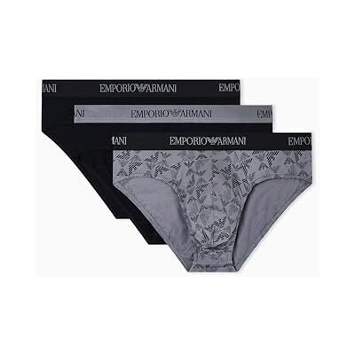 Giorgio Armani Paquete de 3 Calzoncillos de algodón Puro para Hombre, Negro, L Giorgio Armani Paquete de 3 Calzoncillos de algodón Puro para Hombre, Negro, L
