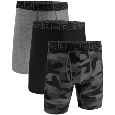 Under Armour Pack de 3 Bóxers Tech Performance para Hombre, Largo de Pierna de 23 cm – Transpirable, Absorbe la Humedad, Tacto Suave, Comodidad Todo el Día Under Armour Pack de 3 Bóxers Tech Performance para Hombre, Largo de Pierna de 23 cm – Transpirable, Absorbe la Humedad, Tacto Suave, Comodidad Todo el Día
