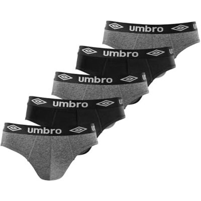Umbro Slips Hombre 100% Algodón, Pack de 5, Multicolor CLA1 (M) Umbro Slips Hombre 100% Algodón, Pack de 5, Multicolor CLA1 (M)