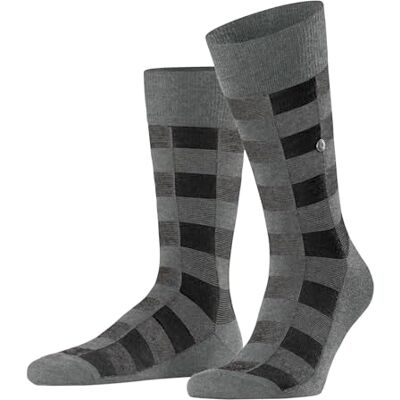 Burlington Buffalo Check M So lana estampados 1 par, Calcetines Hombre, Gris Dark Grey 3070, 40-46 Burlington Buffalo Check M So lana estampados 1 par, Calcetines Hombre, Gris Dark Grey 3070, 40-46
