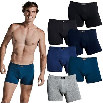 DON ALGODON Pack 6 Bóxers Hombre Algodón Premium Calzoncillos Boxer Suaves y Transpirables Ropa Interior Cómoda con Cintura Elástica DON ALGODON Pack 6 Bóxers Hombre Algodón Premium Calzoncillos Boxer Suaves y Transpirables Ropa Interior Cómoda con Cintura Elástica