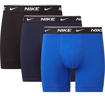 Nike Underwear Hombre Essential Trunks Paquete de 3 – Pierna Corta, Ajustada, Material elástico Suave, Obsidian/Game Royal/Black, XS Nike Underwear Hombre Essential Trunks Paquete de 3 – Pierna Corta, Ajustada, Material elástico Suave, Obsidian/Game Royal/Black, XS