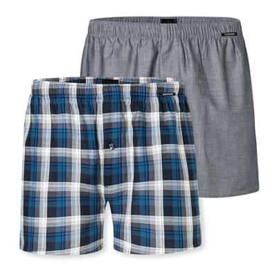 Schiesser 2 Pack Boxershorts Baumwolle Web Multipack-Webboxer Bóxer, Ordenar 2_, 10 Hombres Schiesser 2 Pack Boxershorts Baumwolle Web Multipack-Webboxer Bóxer, Ordenar 2_, 10 Hombres