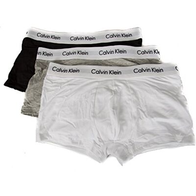 Calvin Low Rise Trunk 3Pk para Hombre Calvin Low Rise Trunk 3Pk para Hombre