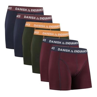 DANISH ENDURANCE Calzoncillos Boxer Hombre, Algodón, Ropa Interior, 6 Pack DANISH ENDURANCE Calzoncillos Boxer Hombre, Algodón, Ropa Interior, 6 Pack