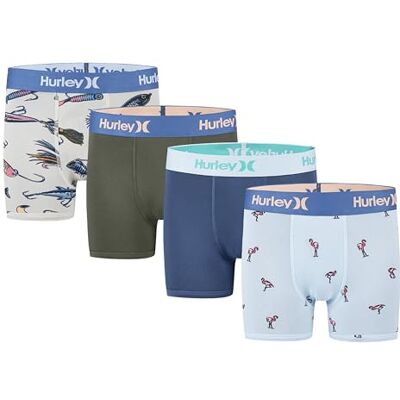 Hurley Boxers Performance (Paquete de 4) Boxer Briefs Niño (Juego de 4) Hurley Boxers Performance (Paquete de 4) Boxer Briefs Niño (Juego de 4)
