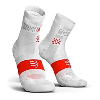 COMPRESSPORT Chaussettes Racing Socks V3.0 Ultralight Run, Smart White, COMPRESSPORT Chaussettes Racing Socks V3.0 Ultralight Run, Smart White,