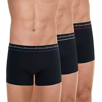 Eminence Business, Bóxer para Hombre, Negro (Noir/Noir/Noir 0810), Small, Pack de 3 Eminence Business, Bóxer para Hombre, Negro (Noir/Noir/Noir 0810), Small, Pack de 3