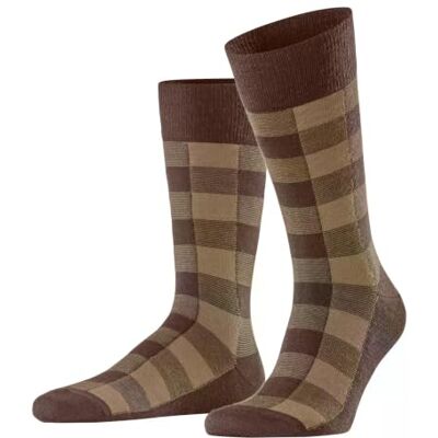 Burlington Buffalo Check M So lana estampados 1 par, Calcetines Hombre, Marrón Hazelnut 5250, 40-46 Burlington Buffalo Check M So lana estampados 1 par, Calcetines Hombre, Marrón Hazelnut 5250, 40-46